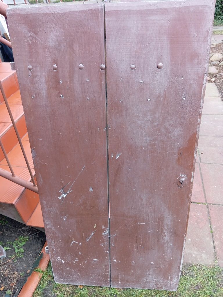 Stare drzwi drewniane na wymiar 73x144