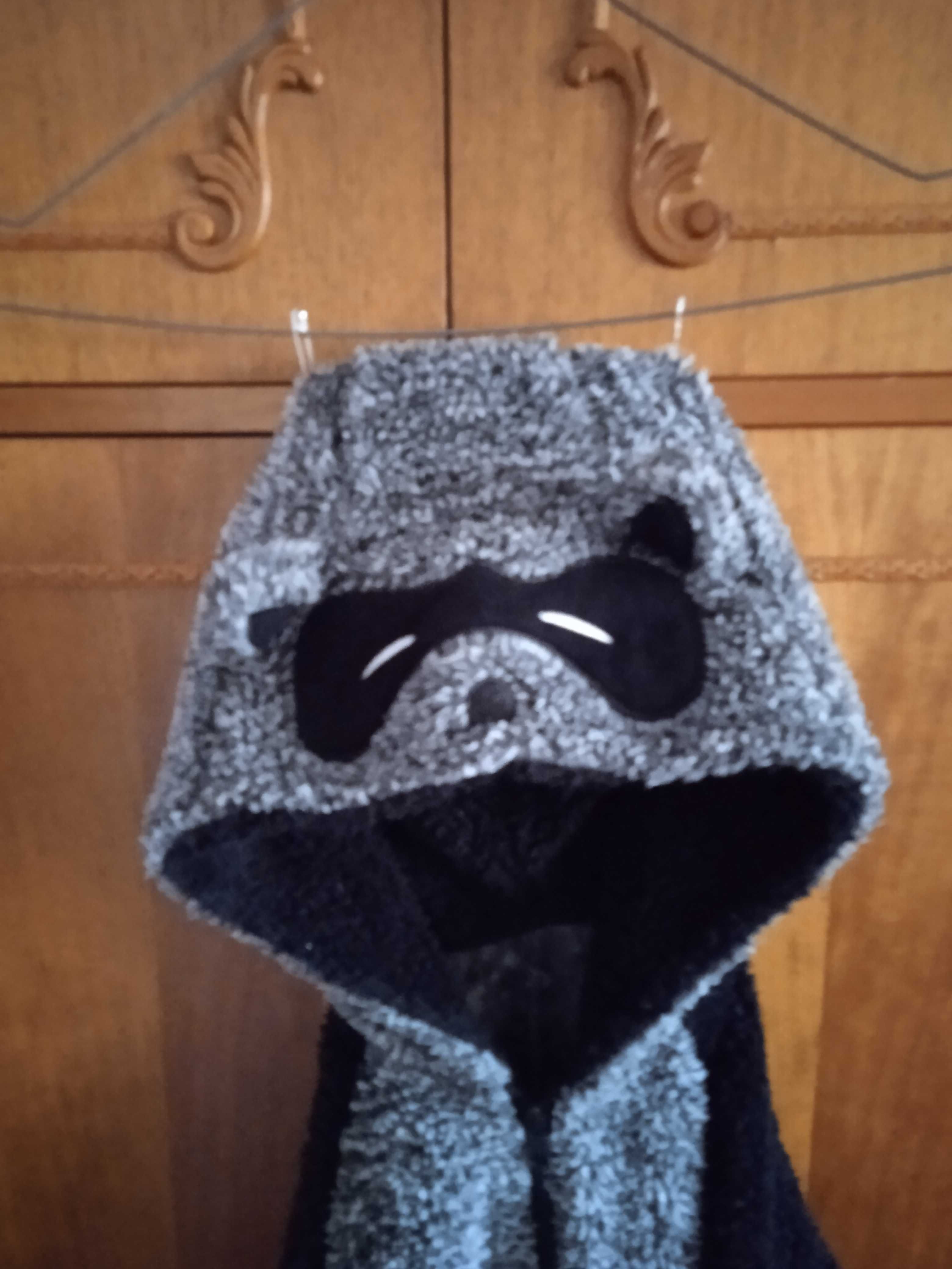 Szop 6 lat; jenot, rys wymiarów, przebranie strój kigurumi