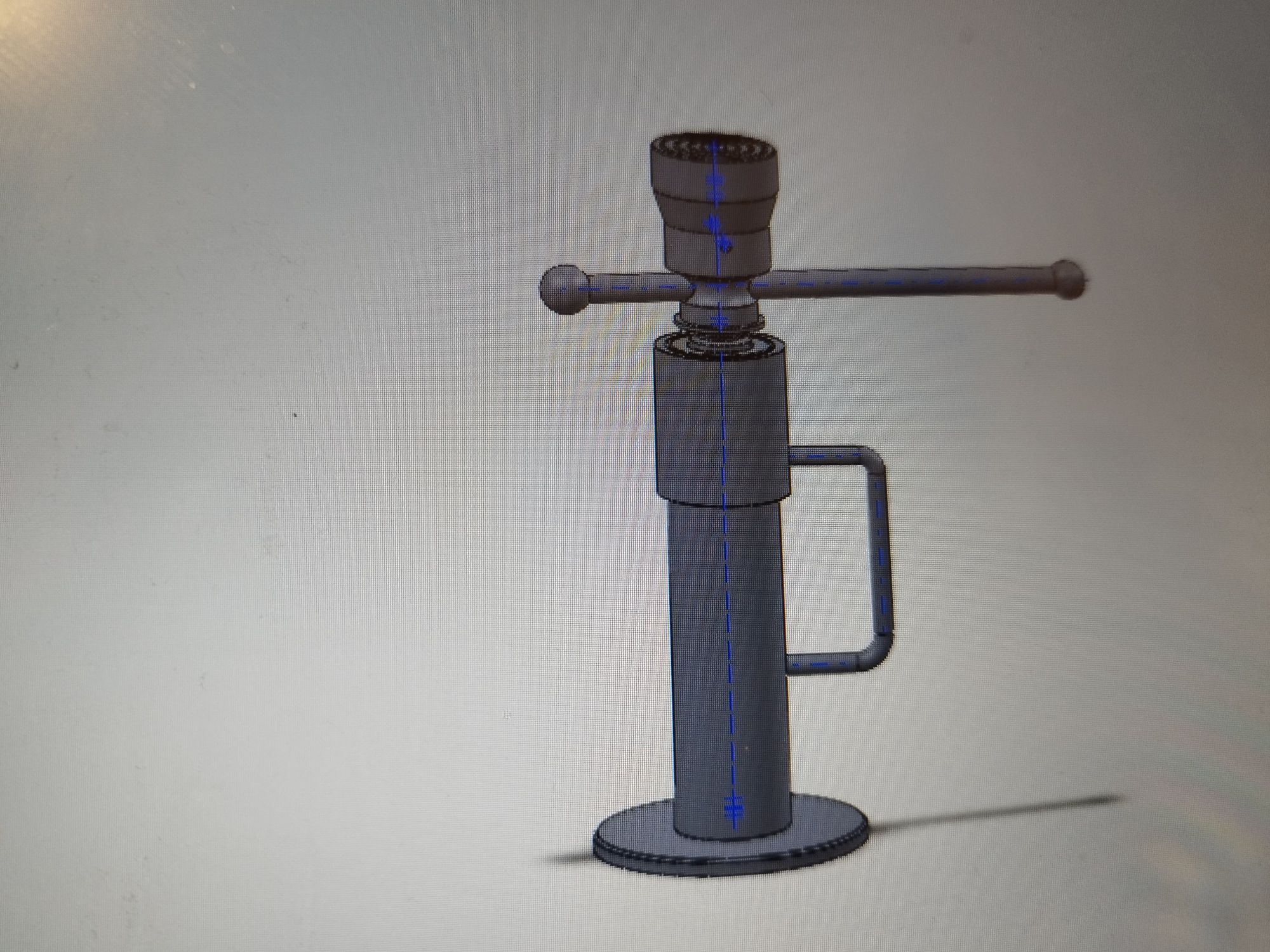 Podnośnik śrubowy projekty PKM Solidworks AutoCAD