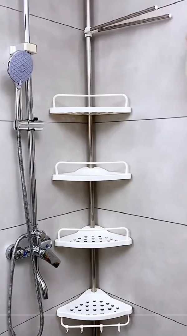 Угловая полка для ванной multi corner shelf стеллаж для ванной кухни