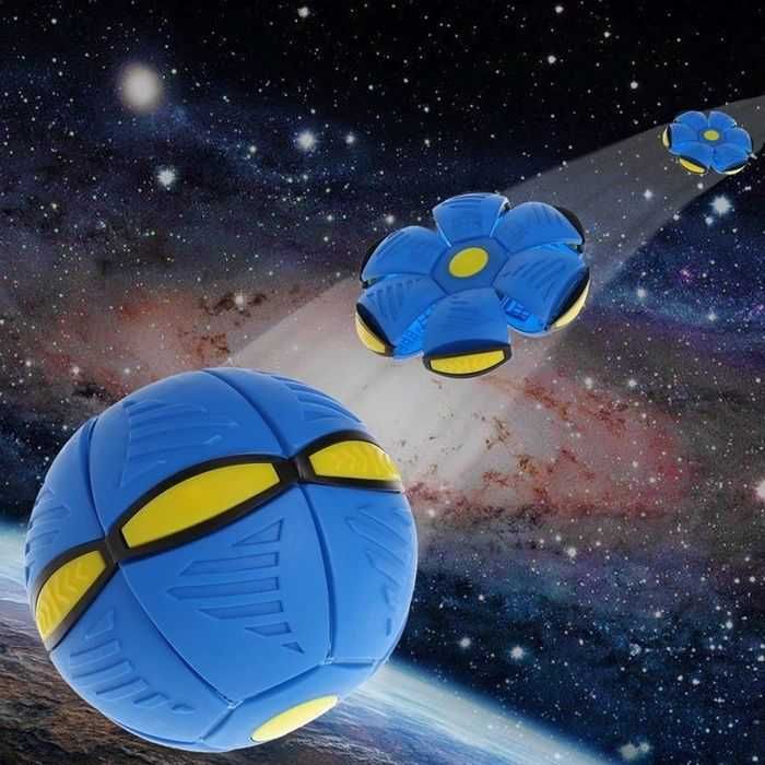 Летающая тарелка,складной мяч трансформер Flat Ball Disk