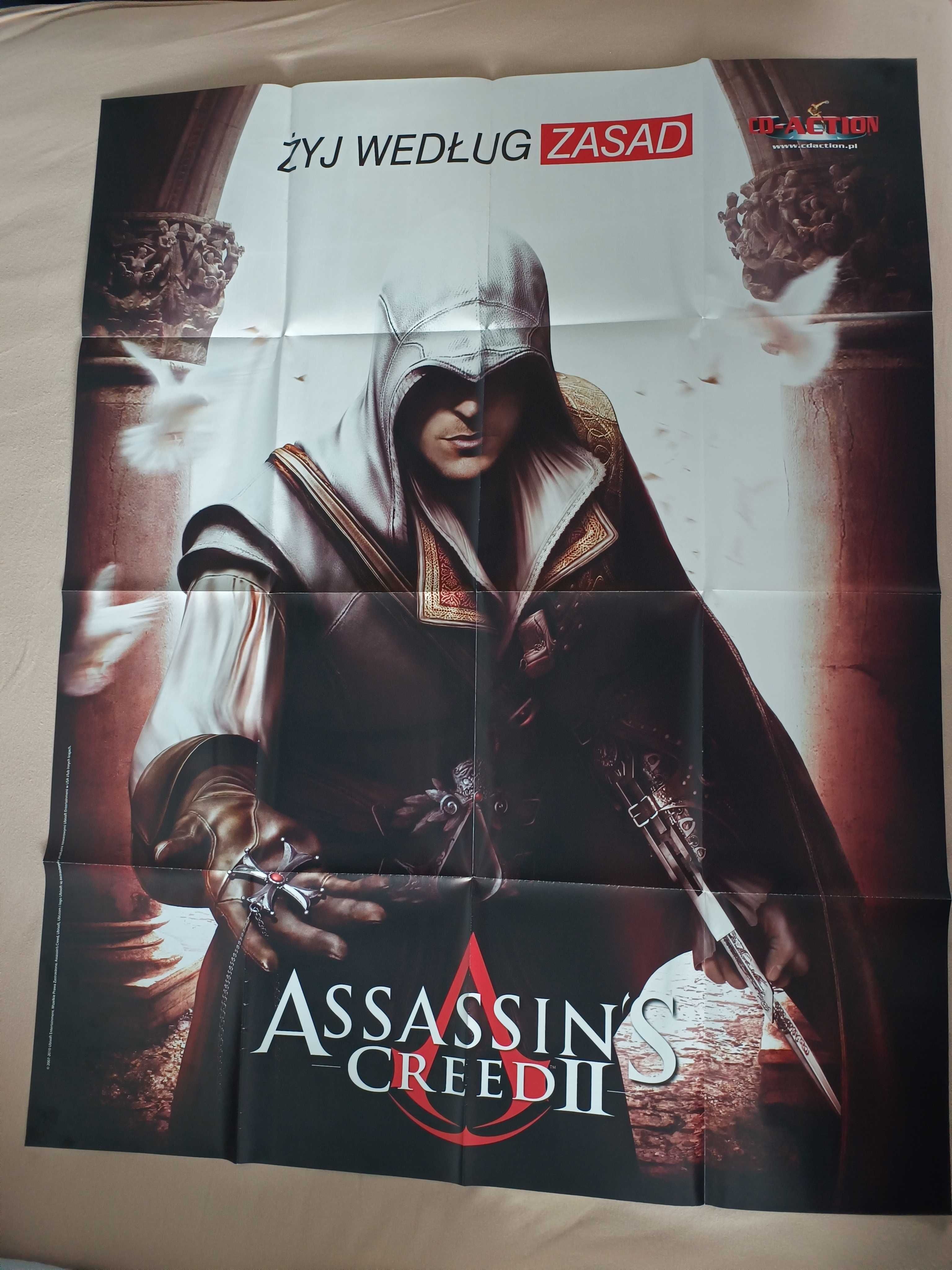 CD-Action Plakat 102x80cm Battlefield Bad Company 2 Assassin's Creed 2