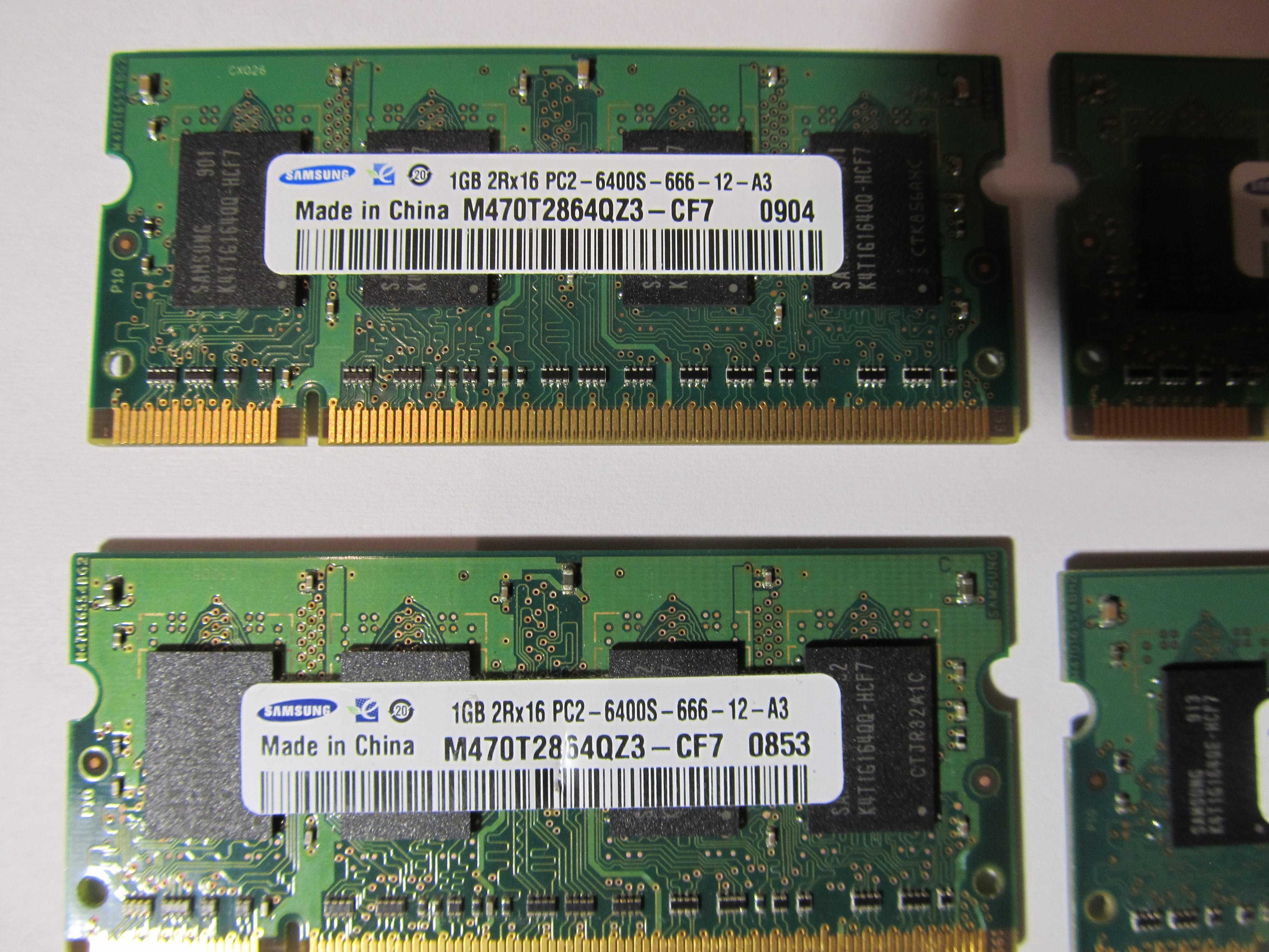 Память DDR2 1Gb (PC2-6400) для ноутбука