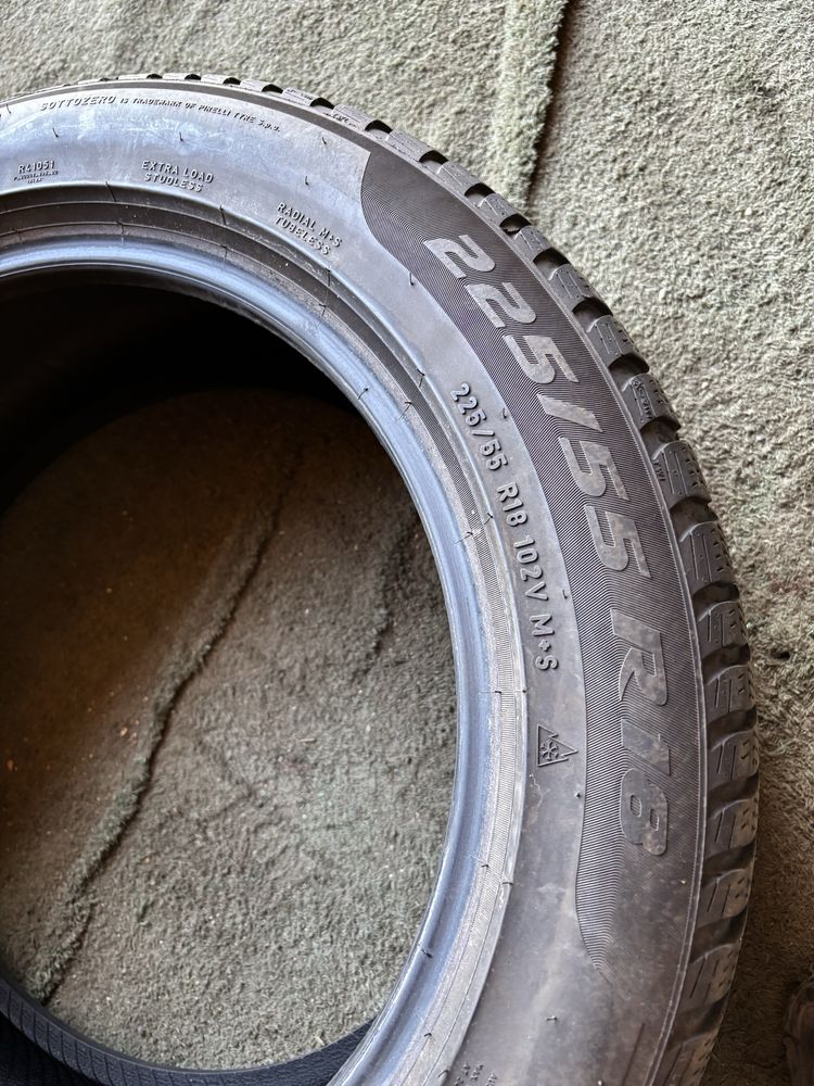 1x  225/55/18 102V PIRELLI SOTOZERO 3 opona zimowa M+S 3PMS XL RANT