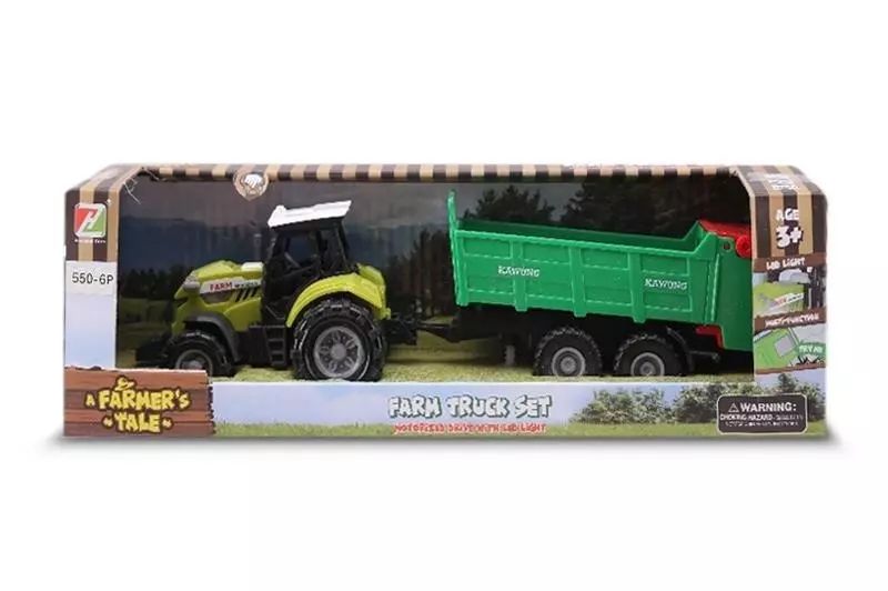 Mini Farma Traktor Z Przyczepą