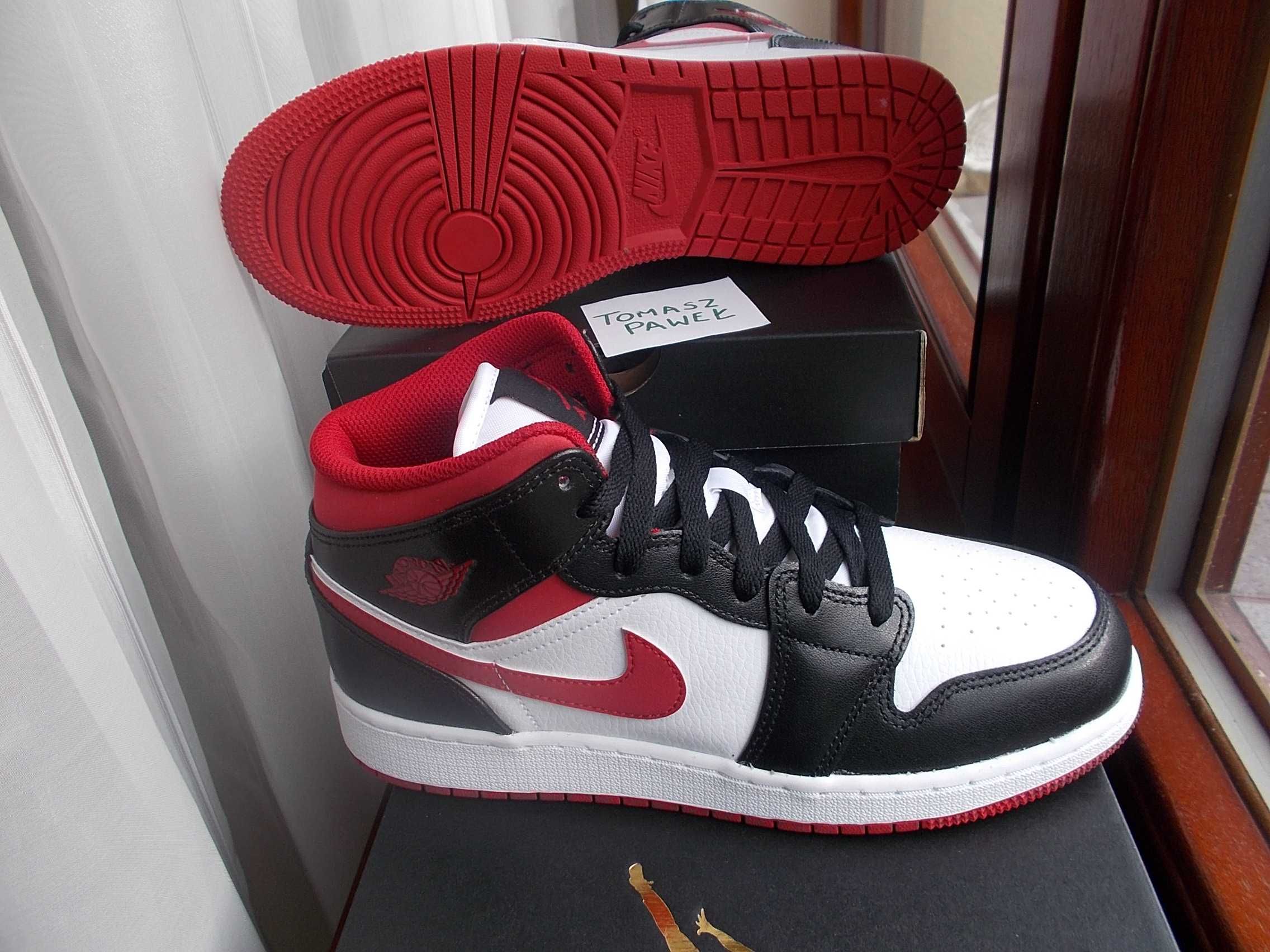 (r. 39 - 24,5 cm) Nike Jordan 1 Mid Gym Red Black DJ4695,122