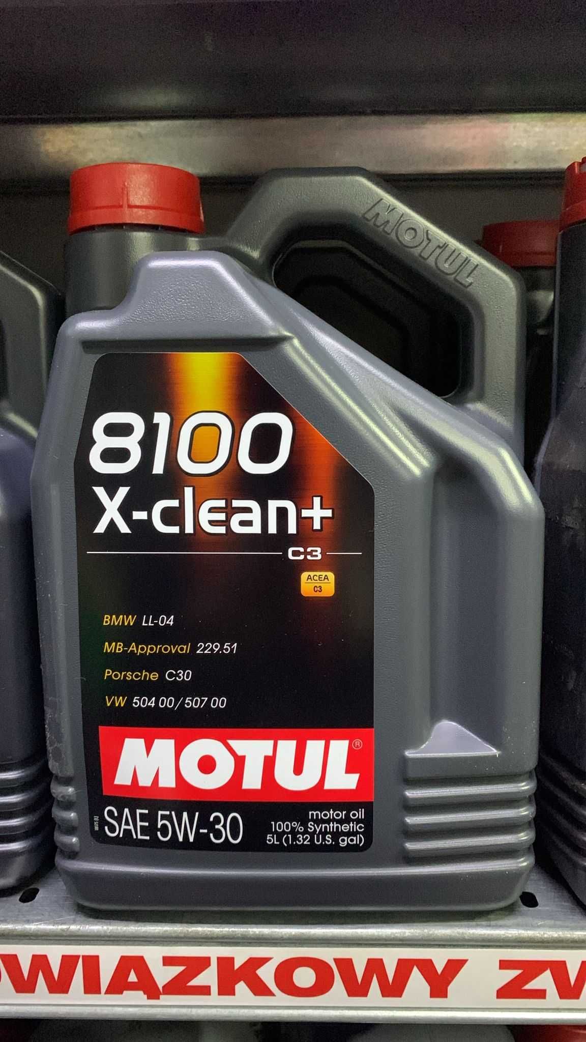 5L 106377 OLEJ Motul 8100 X-clean+ 5W30 Certyfikowany punkt olejowy