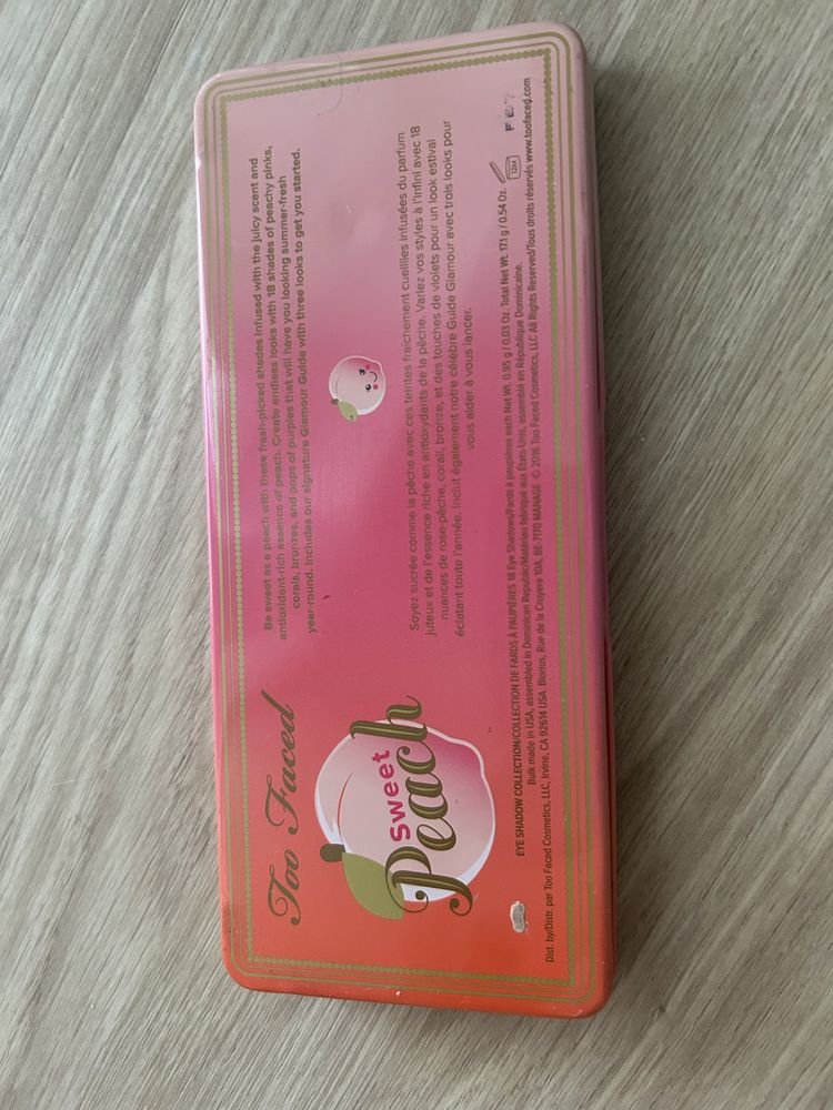 Too Faced Sweet Peach kultowa paleta cieni do powiek oczu