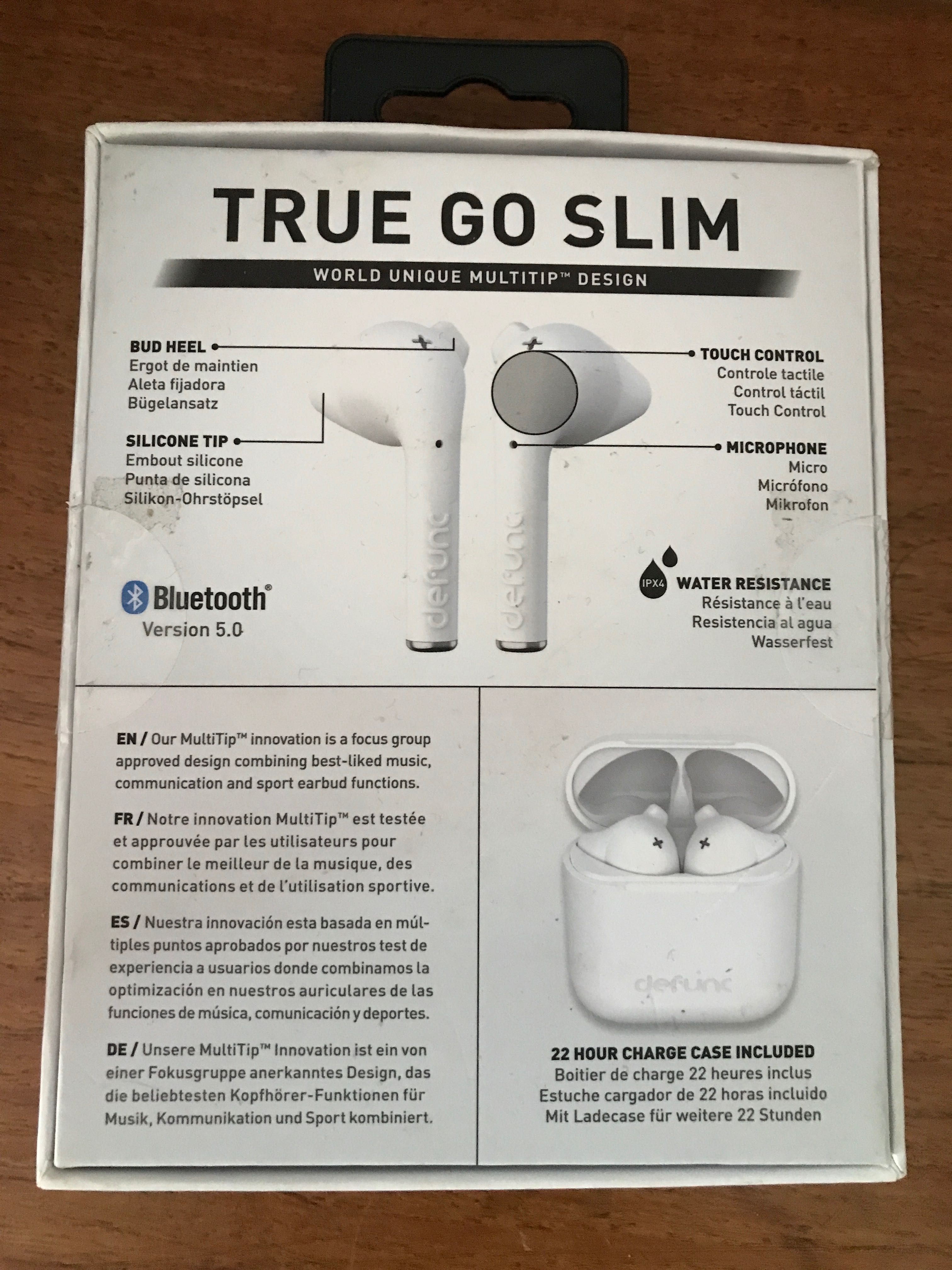 Auriculares Bluetooth True Wireless DEFUNC Go Slim Novo