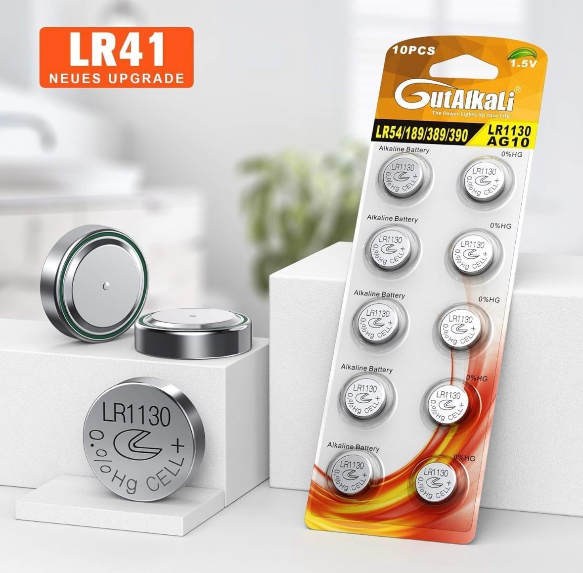 Zestaw 4 opakowań Baterie LR1130 AG10