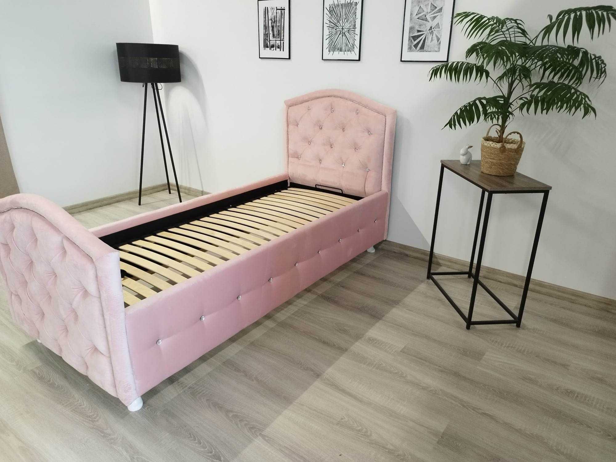 Łóżko sypialniane glamour