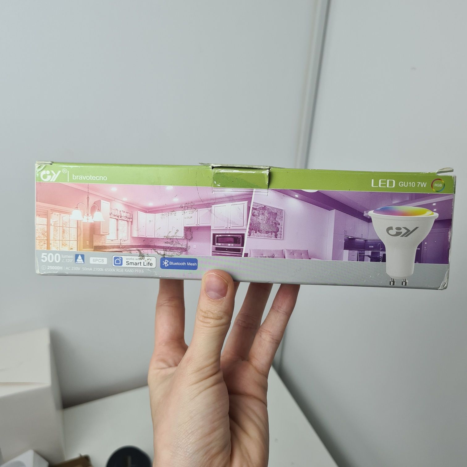 Bluetooth RGB лампочки 6 шт GY