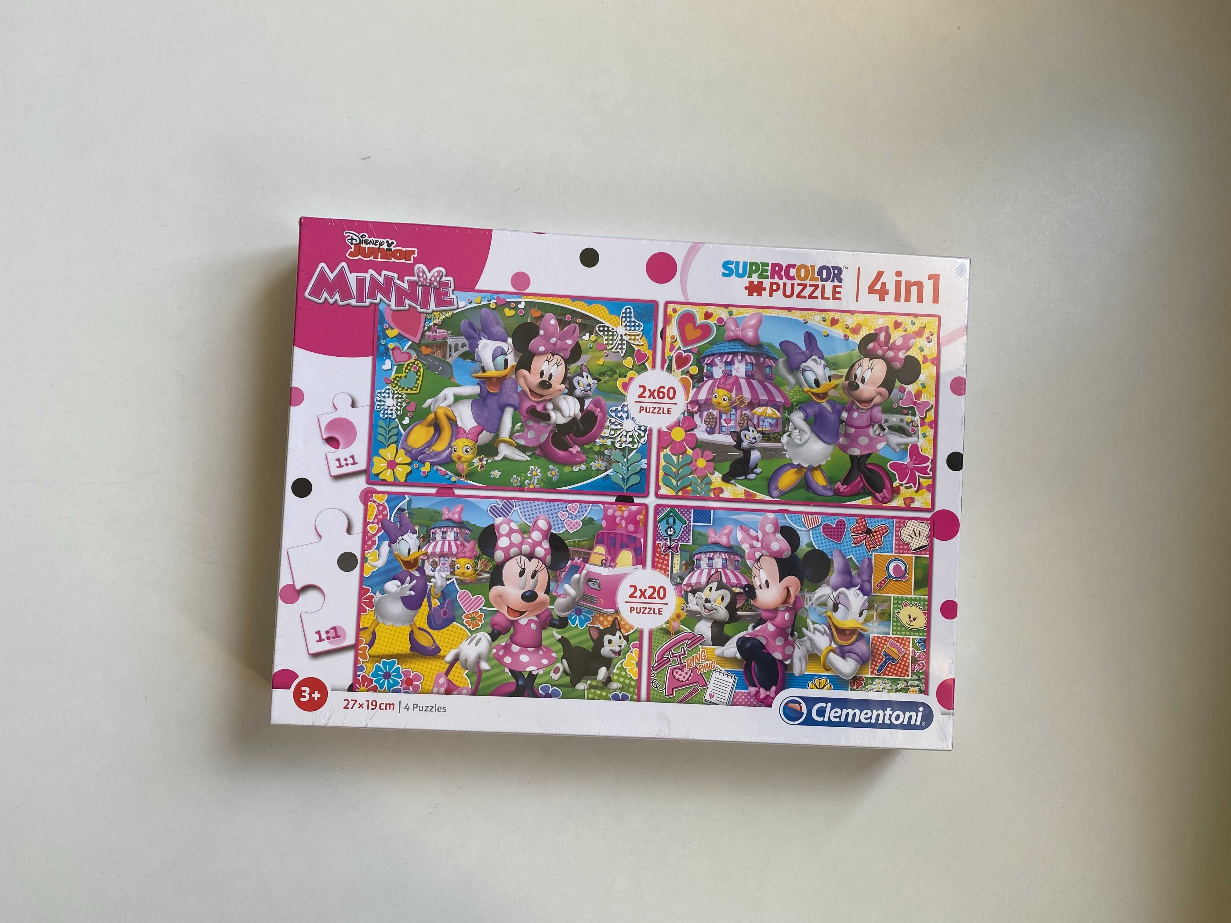 NOWE puzzle Clementoni Myszka Minnie Disney 4w1