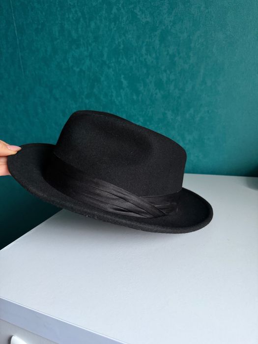 Капелюх федора AllSaints Spitalfields M/L чорний вовна