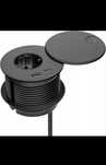 Gniazdo meblowe, gniazdko blatowe, pokrywka, 230V + USB-C 20W Ø80mm