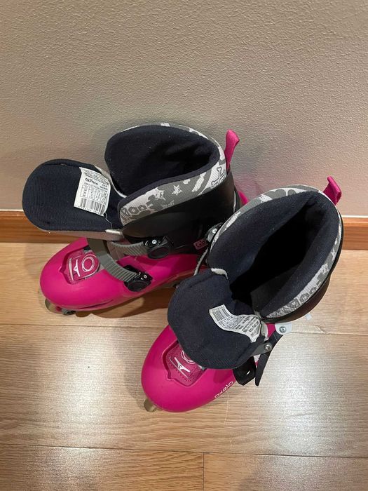 Conjunto patins em linha com saco e capacete Oxelo- 34/ 36
