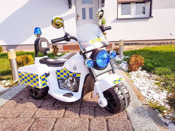 Nowe Motorek Policyjny+Kuferki Motorek na Akumulator Dla Dzieci 1-3Lat