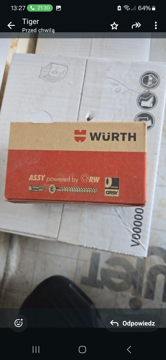 Wurth Assy 4 A2 CS 5x100/52mm inox stal nierdzewna