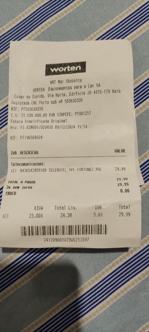 Telemóvel marca SPC
