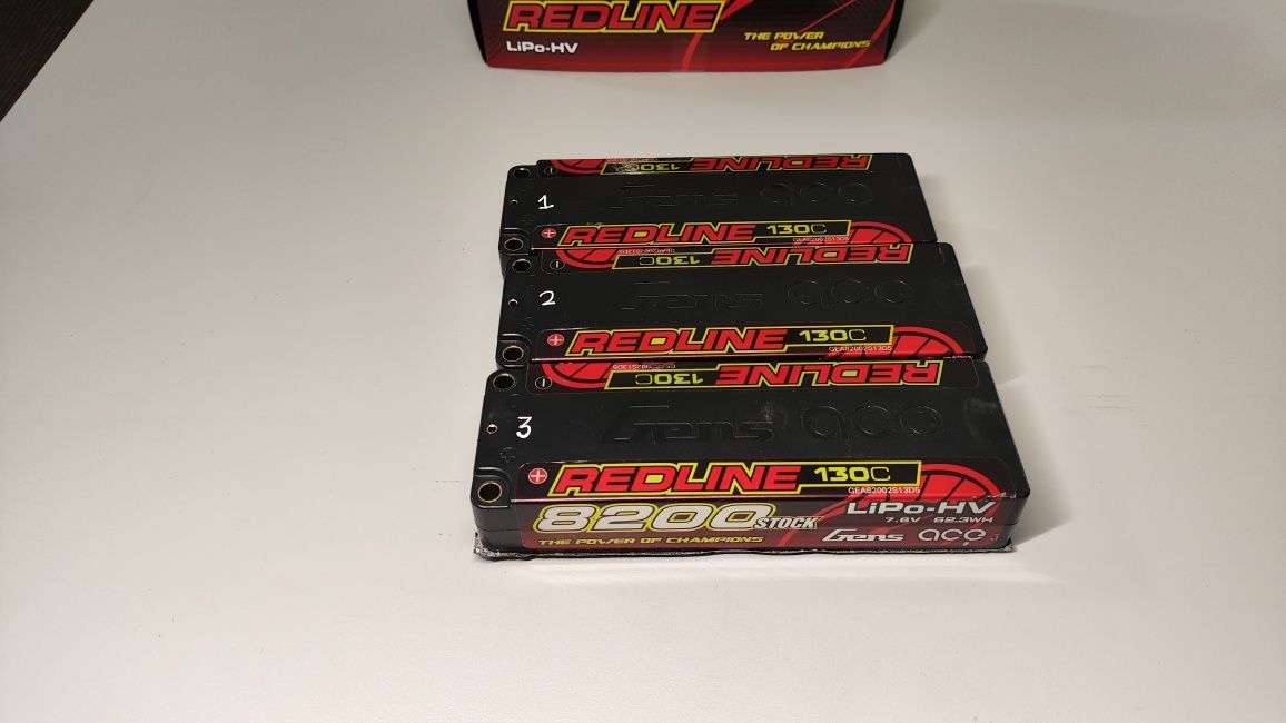 3 Baterias Gens Ace redline 8200HV