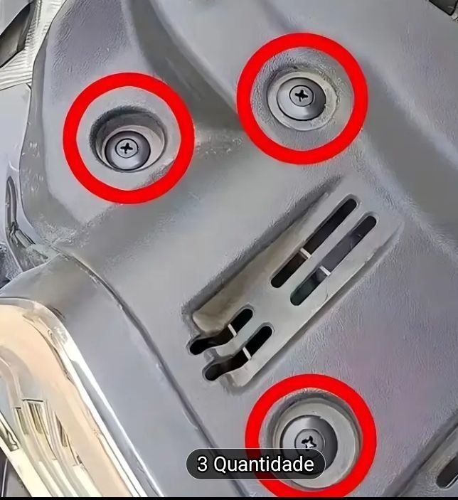 Clipes de fixação automóvel.