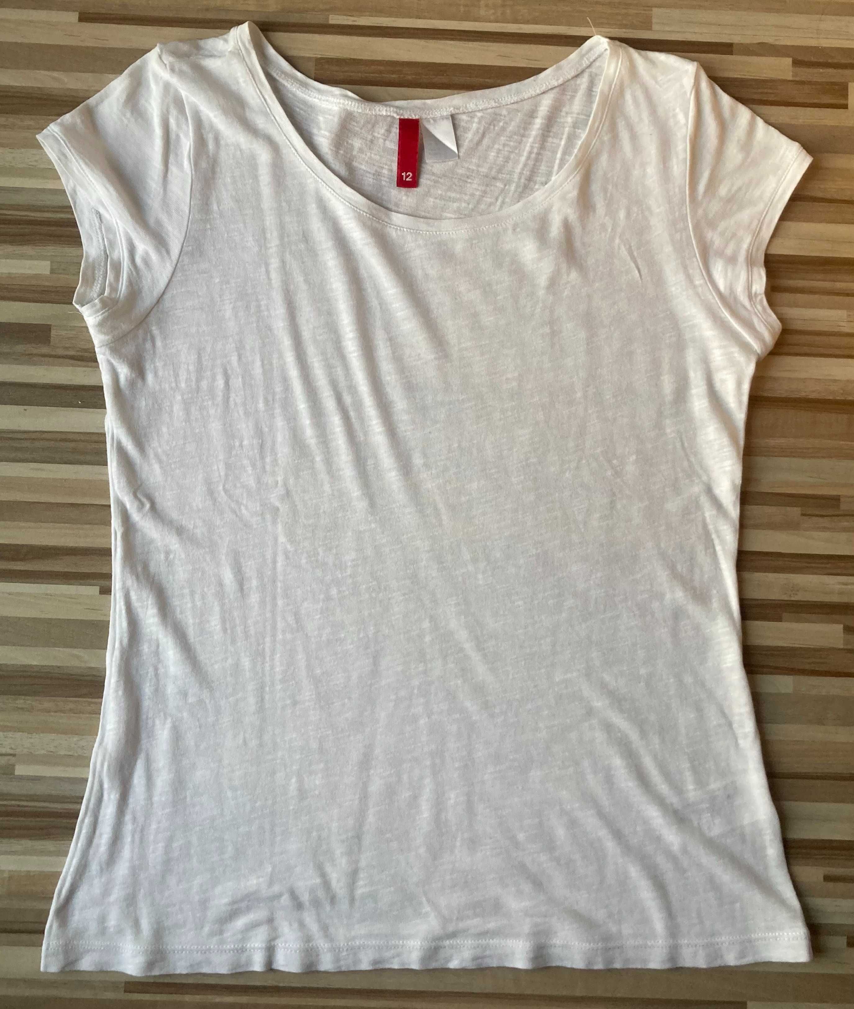 Koszulka biała firmy H&M rozmiar 12 !!