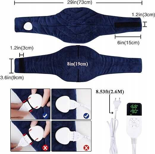 Elektryczna poduszka grzewcza na szyję 30°C-70°C