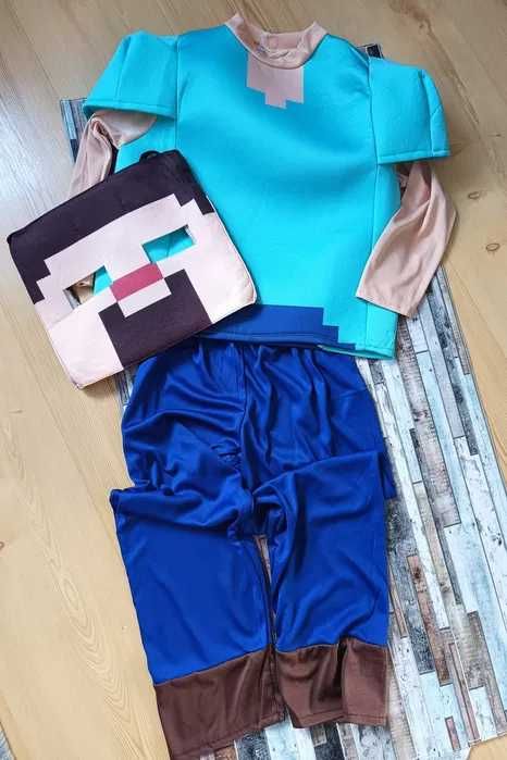 L 128-134 extra przebranie na bal karnawał Minecraft Stiv