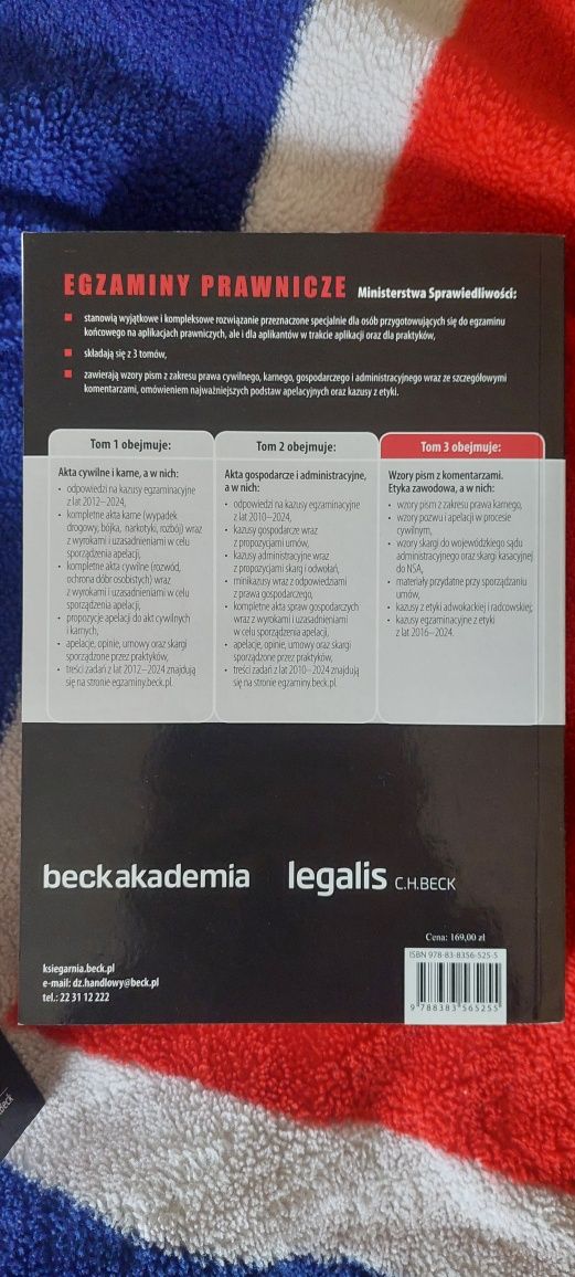 Egzaminy prawnicze ministerstwa sprawiedliwości c.h. beck