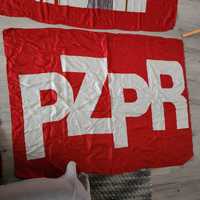 Prl flagi szturmówki 1 mają pcpr 25lat PRL i Lenin