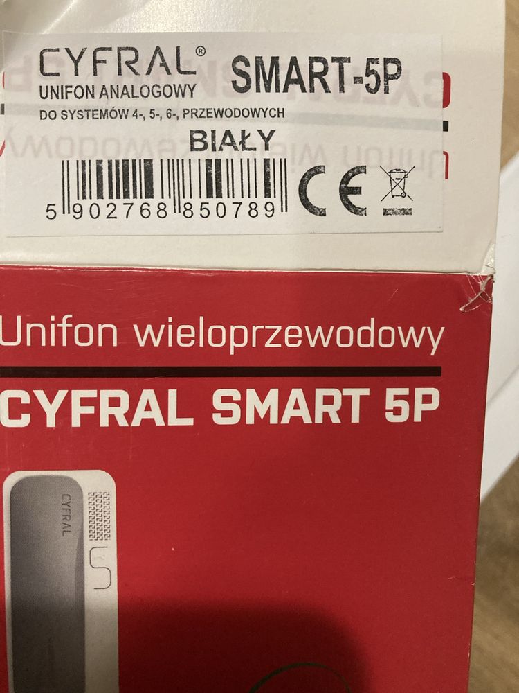 Domofon/unifon biały Cyfral - nowy