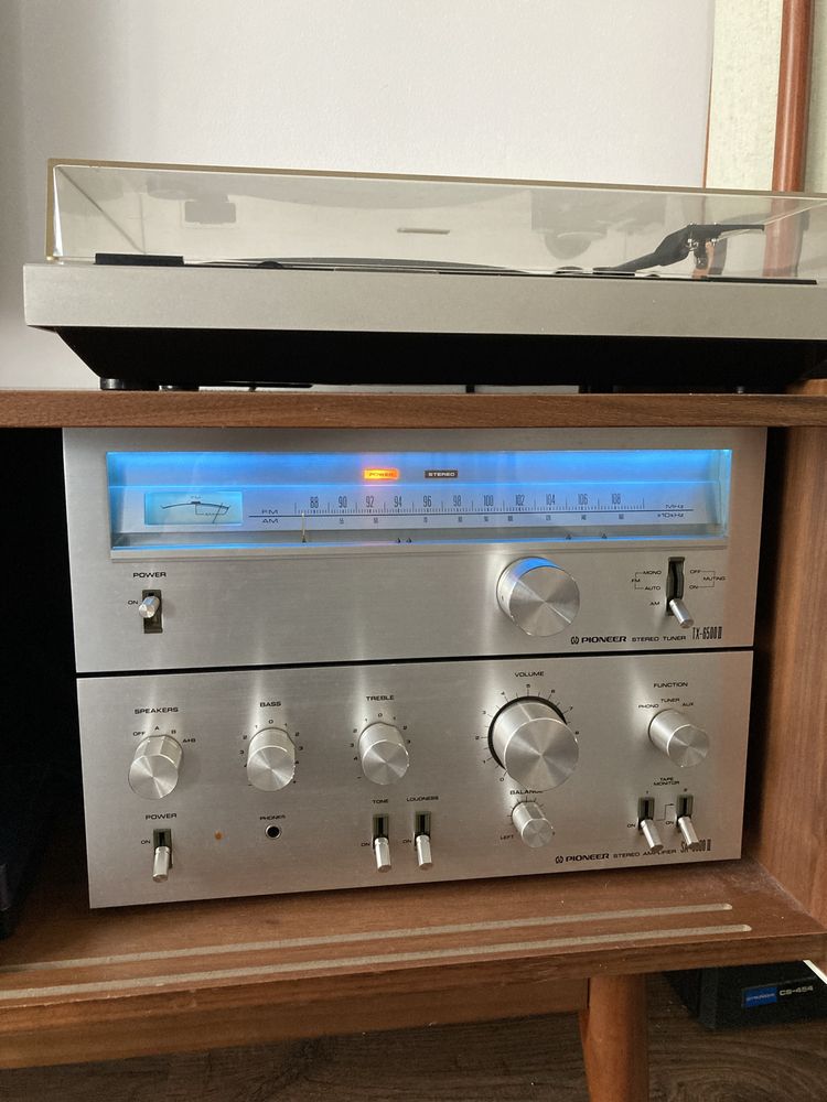 Amplificador + tuner Pioneer SA-6500 II + colunas