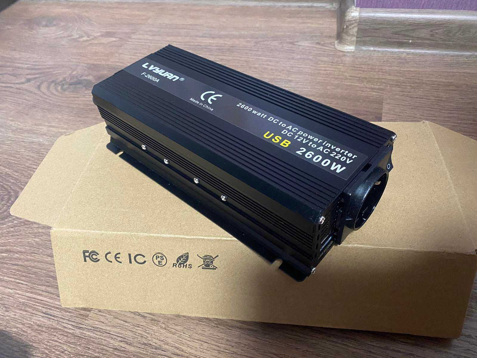 інвертор, перетворювач LVYUAN (Foval) 2600W с чистим синусом