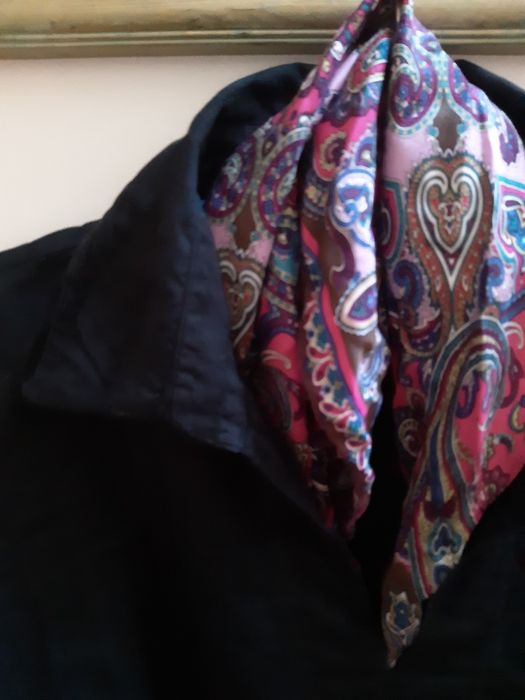 Atmosphere zgrabna bluzka/tunika cotton black ażur r L/40 - 42