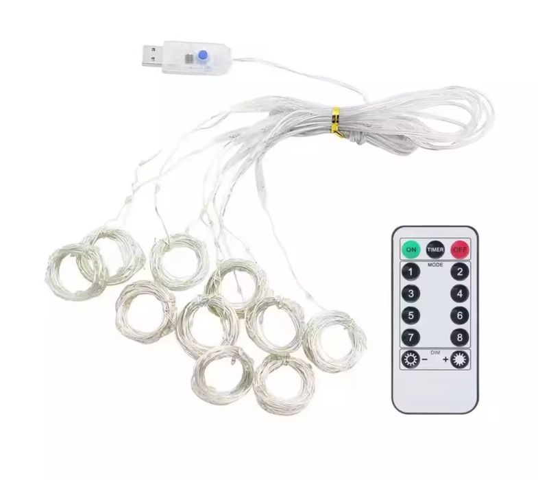 KURTYNA LED 3m _8 trybów świecenia