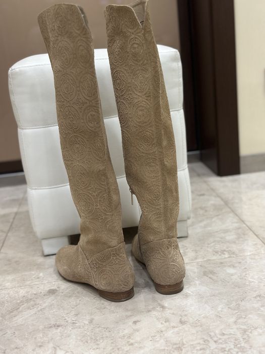 Сапоги Basconi ботфорты бежевые , р.39