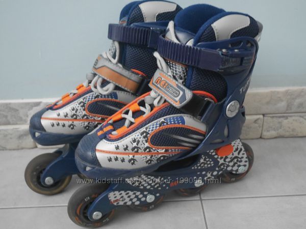 Роликовые коньки раздвижные REACTION Turbo р. 29-33. Шлем, защита, сум