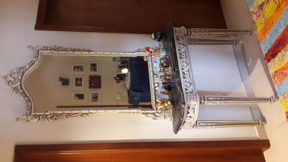 Cadência antiga com pedra mármore