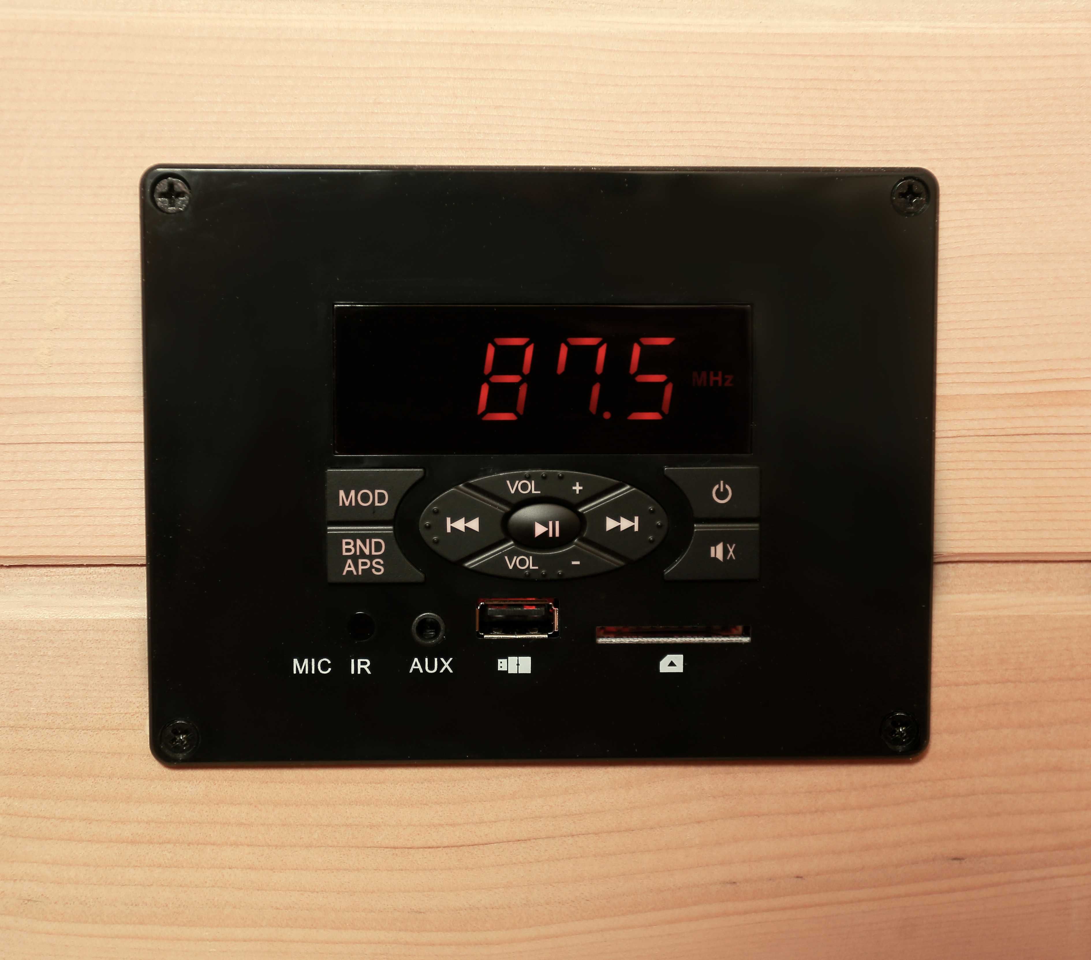 SAUNA INFRARED RIMINI BEZBARWNA 75°C 6 Promienników Kwarcowych