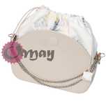 organizer do OBAG MOON LIGHT worek elegancki welur pióra beż OMAY