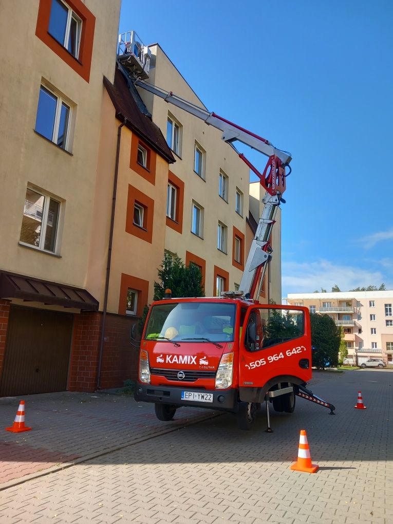 Usługi zwyżka, podnośnik koszowy [Do 20 metrów] wynajem z operatorem.