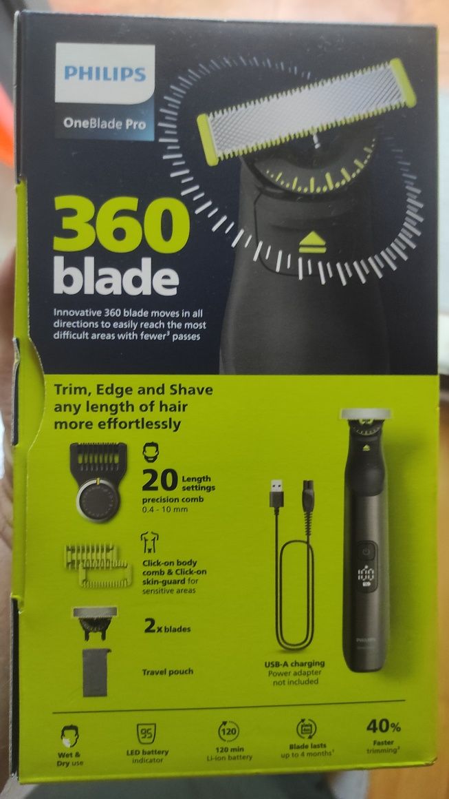 Oneblade 360 NOVA e embalada