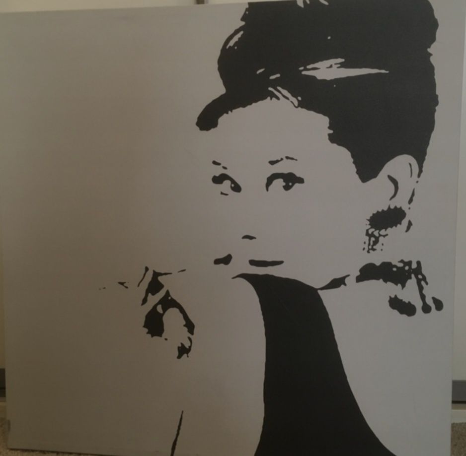 Obraz Plakat Audrey Hepburn 90x90