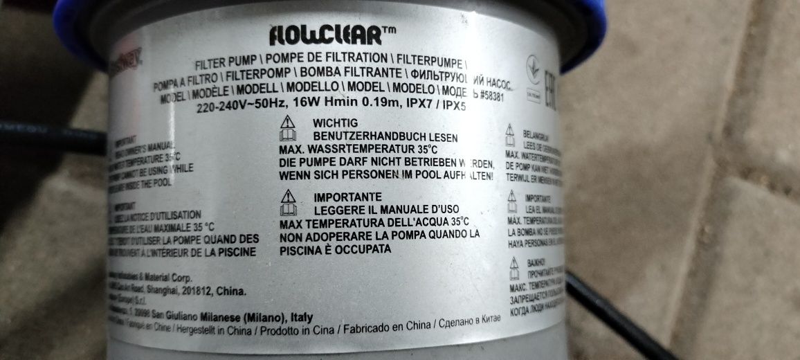Pompa basenowa z filtrem Bestway  58381