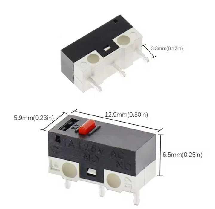 Кнопка для мышки Logitech микропереключатель микрик типа kailh