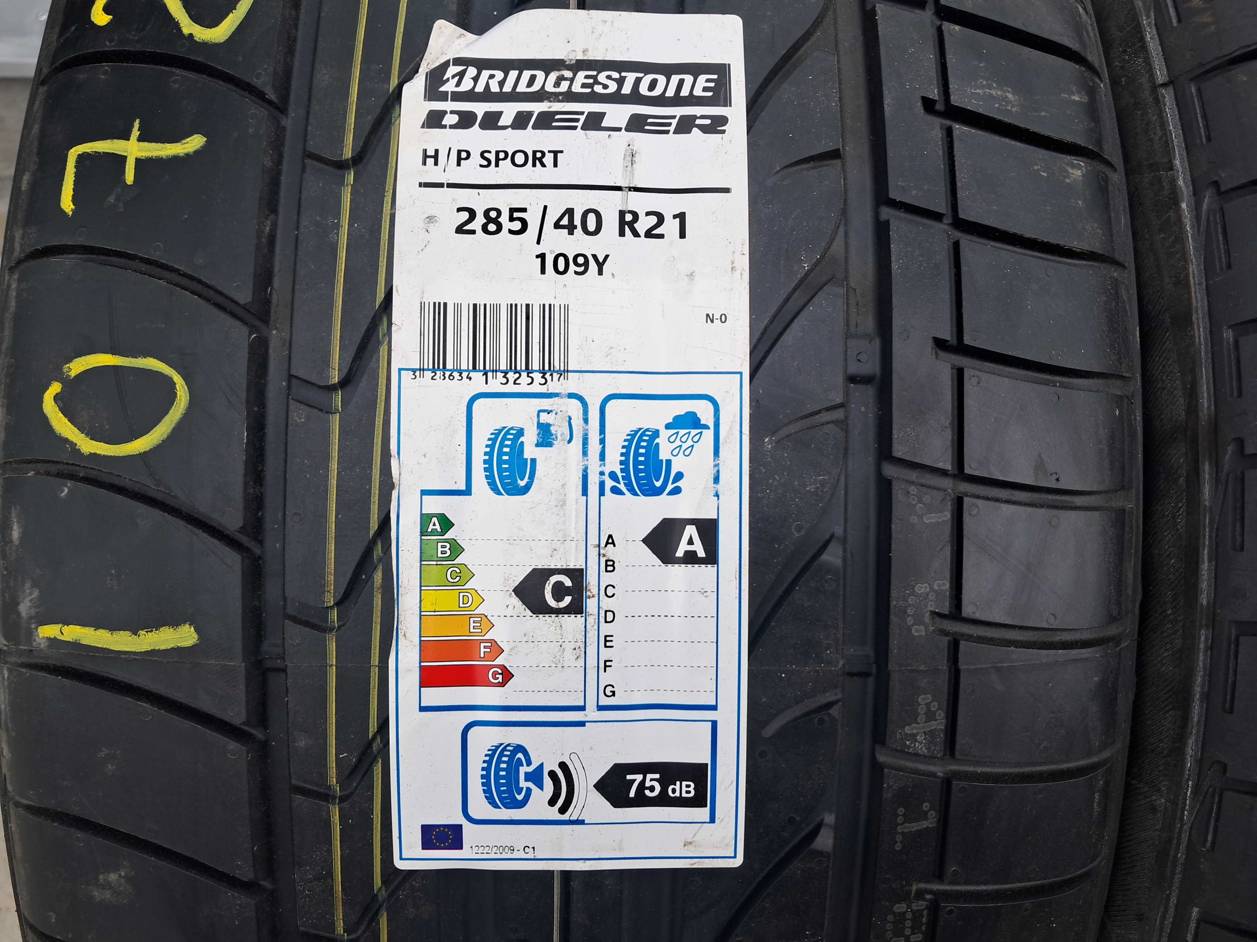 Резина літо НОВА Bridgestone 285/40 R21 Dueler H/P Sport NO 109Y XL