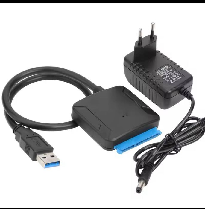 Адаптер USB 3.0 – SATA з блоком живлення | Для HDD 2.5"/3.5" SSD