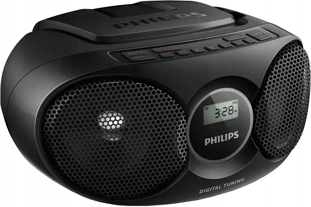 outlet radioodtwarzacz radio fm philips az 215b-cd czarny