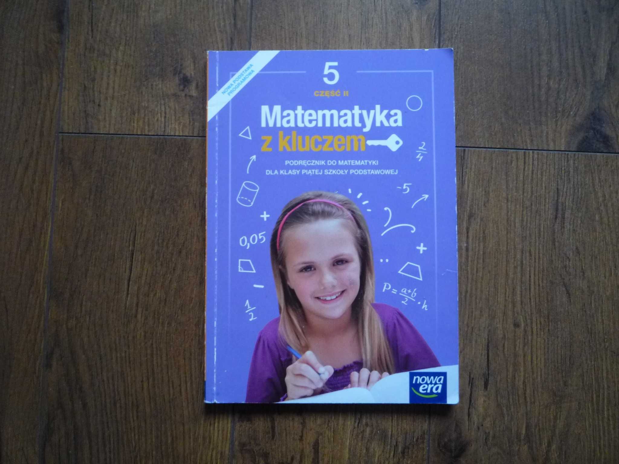 Podręcznik Matematyka z kluczem Klasa 5 część 1 i 2 Nowa Era Jak nowe
