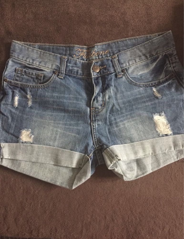 Spodenki spodnie szorty dżinsowe jeansowe krótkie niski stan vintage